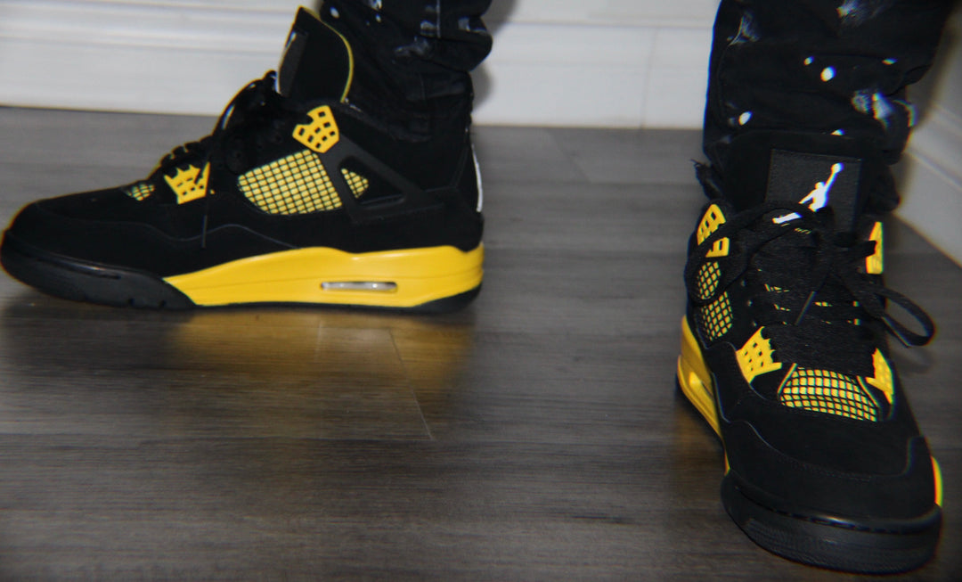 Yellow Nike Jordan 4