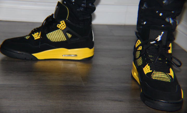 Yellow Nike Jordan 4