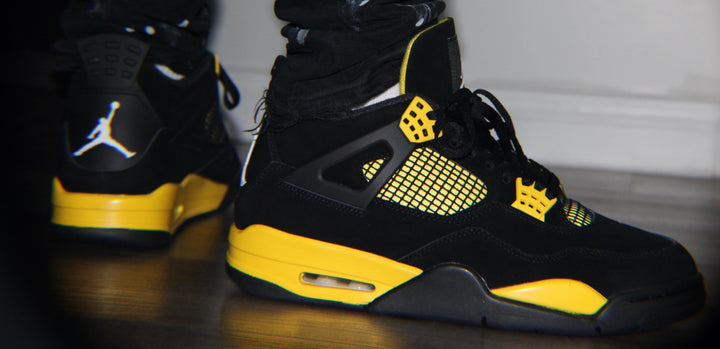 Yellow Nike Jordan 4