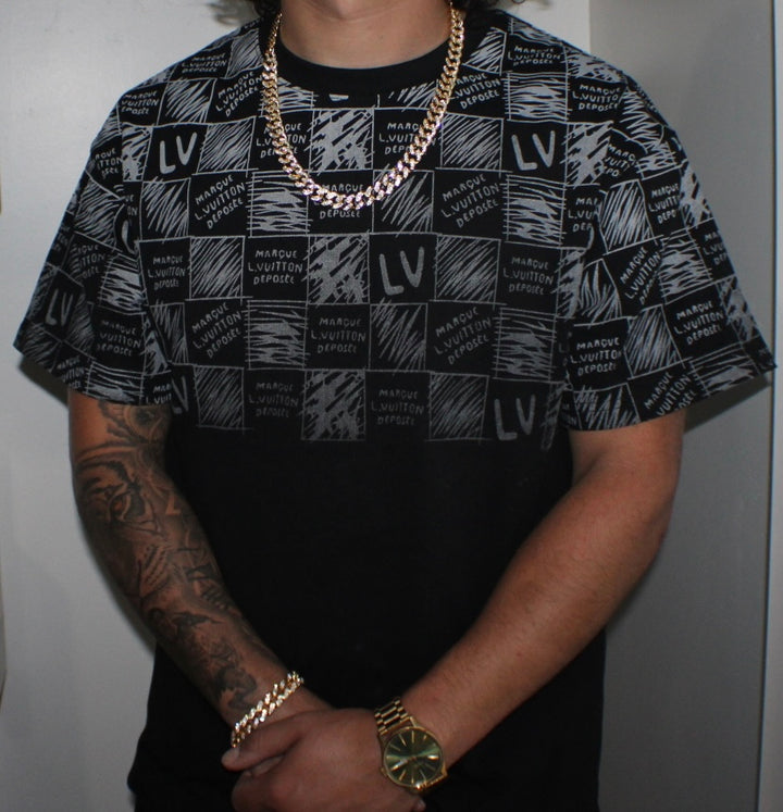 Multi-Print Black/White T