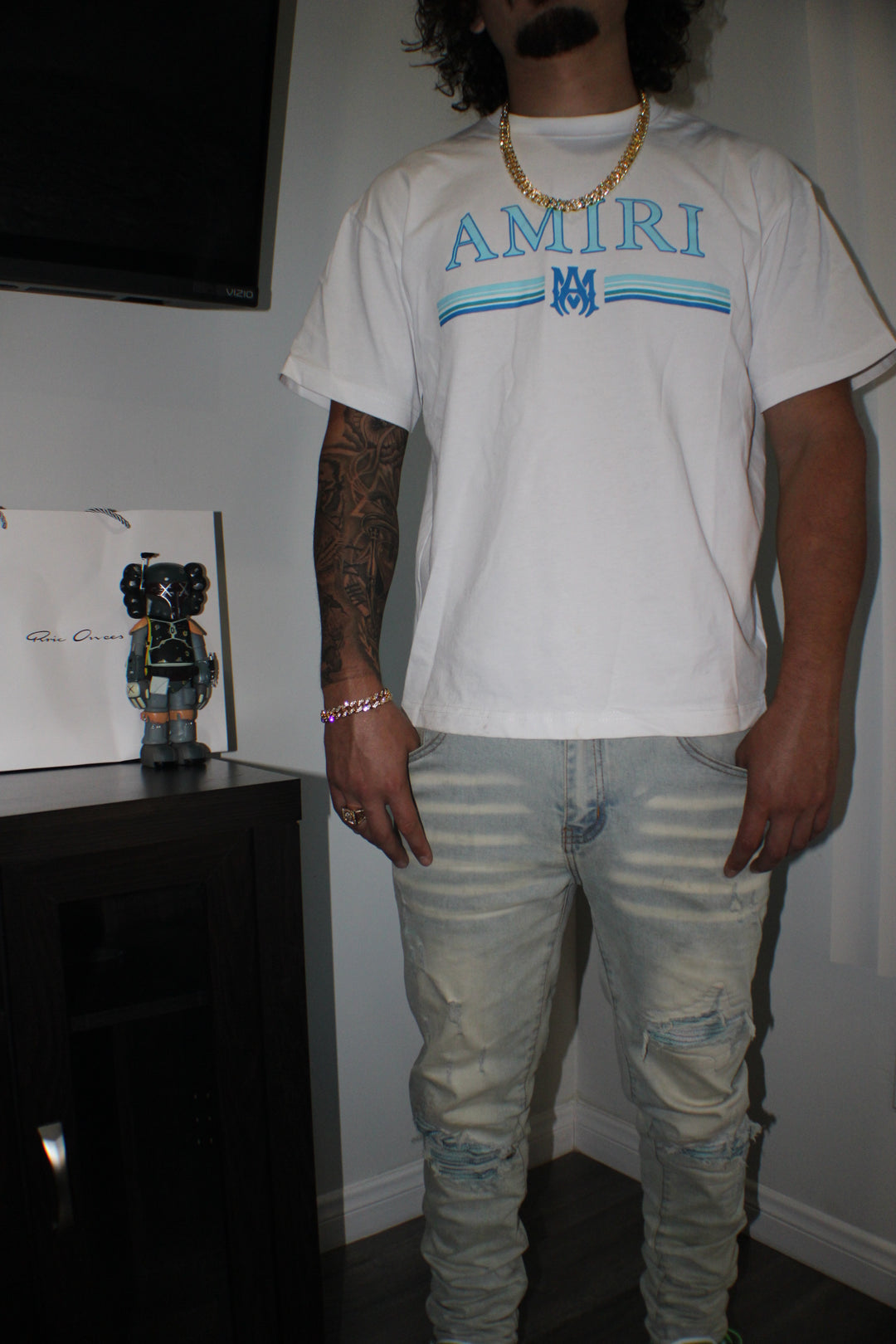 Blue Trident Logo T-Shirt